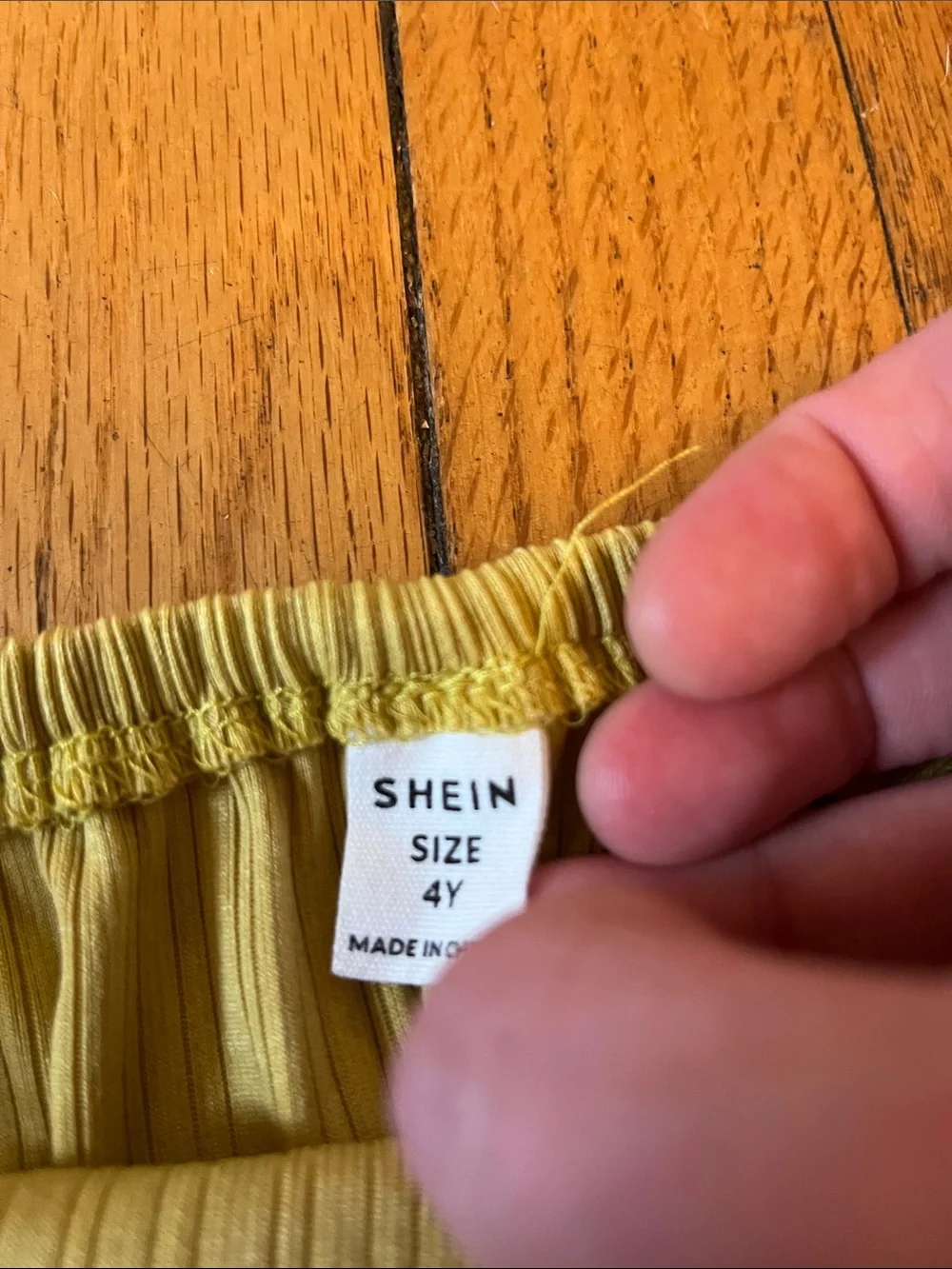 Toddler Girls 4T ribbed halter top and straight leg pants in mustard yellow gold